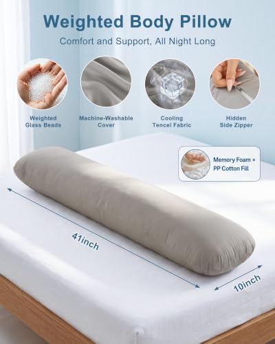 YZ HOME Weighted Body Pillow 6.5lbs Cooling Body Pillow - Image 4