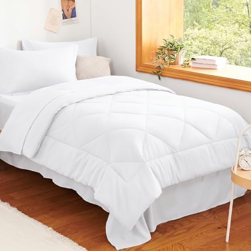 CozyLux Twin XL Comforter Set 68"x88" White by CozyLux