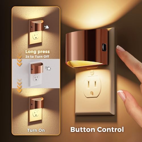 L LOHAS LED Night Lights Plug into Wall, Dimmable Night Light 2 Pack - Image 4