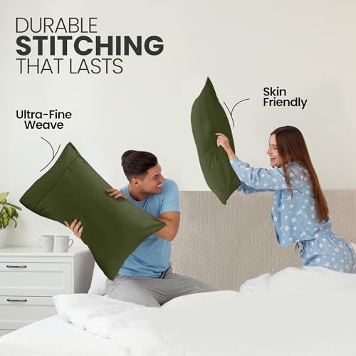 Pillow Cases Queen Size Set of 2, Ultra Soft Comfy Pillow Covers - Image 4