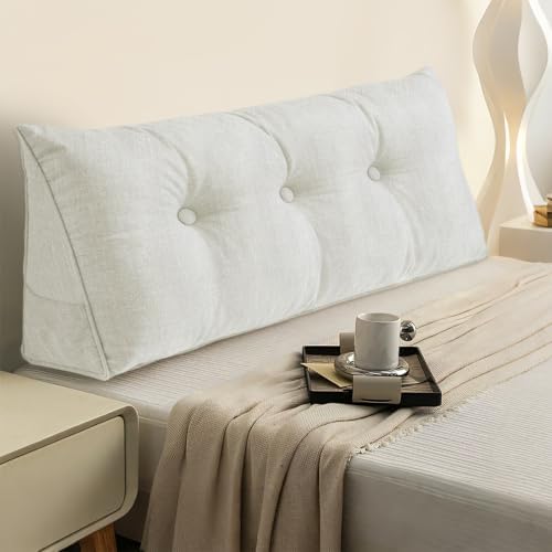 Headboard Pillow Twin Size, Triangle Wedge Pillow by Bcareself