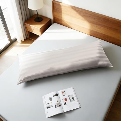 100% Egyptian Cotton Body Pillow Cover Long Pillow Case 600 Thread Count - Image 4