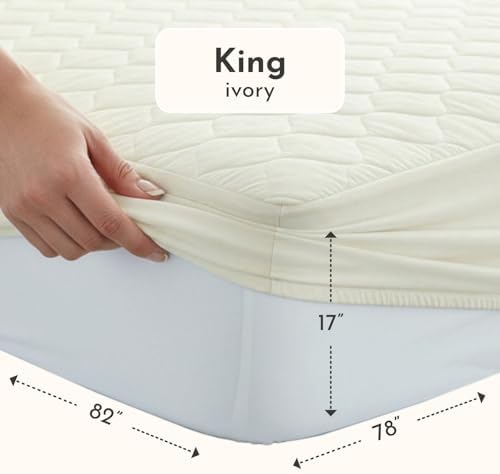 100% Cotton Organic Mattress Protector | Breathable & Noiseless GOTS Organic - Image 2