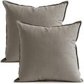 Jeanerlor Set of 2 Decorative 26"x26" Cotton Linen Chair Throw Pillow Case Green by Jeanerlor