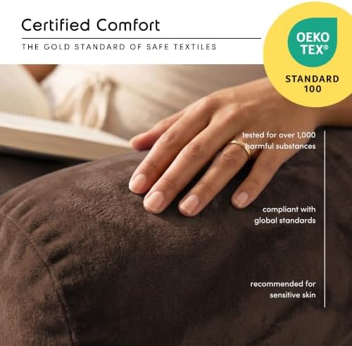 Nestl Reading Pillow for Bed, Back Pillow for Sitting Up in Bed - Image 5