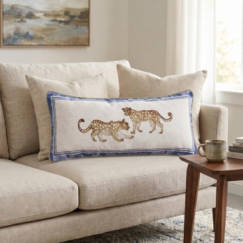 patdrea Designer French Vintage Linen Throw Pillow Cover - Image 2