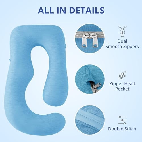Sasttie Cooling Pregnancy Pillow Cover - Image 4