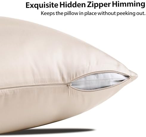 2 Pack Cooling Pillow Cases, Viscose Derived from Bamboo Pillow Protectors King - Image 3