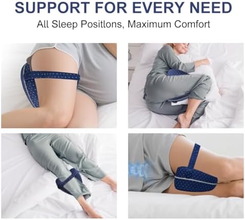 Knee Pillow for Side Sleepers Hip Alignment Pillow Memory Foam Leg Pillows for - Image 5