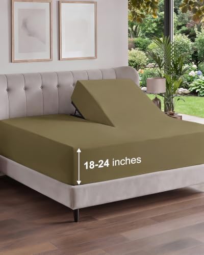 CGK Linens Extra Deep Flex Top Split Head King Fitted Sheet Only by CGKUnlimited