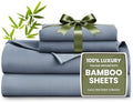 Love's cabin 4 Piece Queen Sheet Set, 100% Rayon Derived from Bamboo, Cooling & by Lovescabin