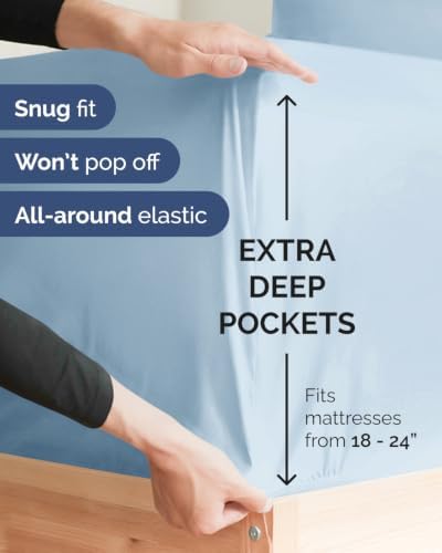 CGK Linens 2 Pack Extra Deep Queen Fitted Sheets - Image 2