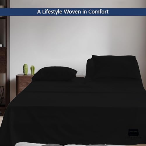 4 Piece Flex Head King Sheet Set 34" Top, 100% Egyptian Cotton - Image 4