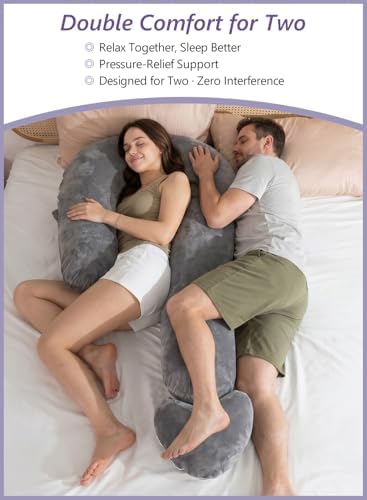 Meiz Question Mark Body Pillow for Adults & Couples, Full Body Support for Side - Image 3