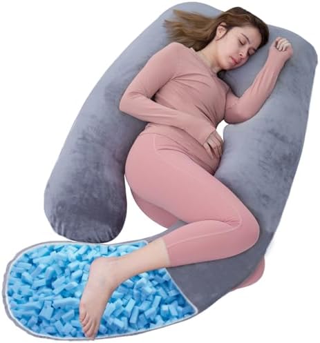 Shredded Memory Foam U Shaped Pregnancy Pillow by ASAWESLING