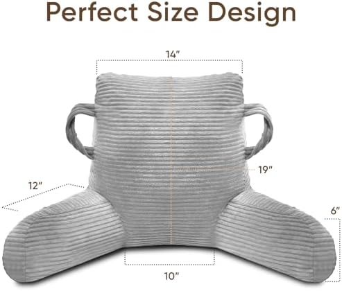 Reading Pillow for Sitting in Bed Adult, Memory Foam - Image 3