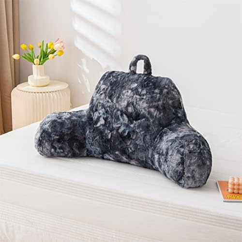 A Nice Night Gray Reading Pillow, 18.5" Bed Wedge Pillows by ANICENIGHT