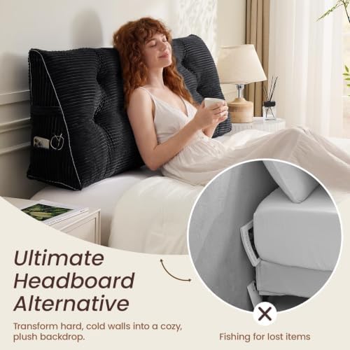 Sasttie Headboard Pillow King, Bed Wedge Pillow Headboard - Image 5