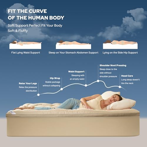 BEDLORE King Mattress Topper, Thick Pillow Top Bed Cover Soft Mattress Pad - Image 3