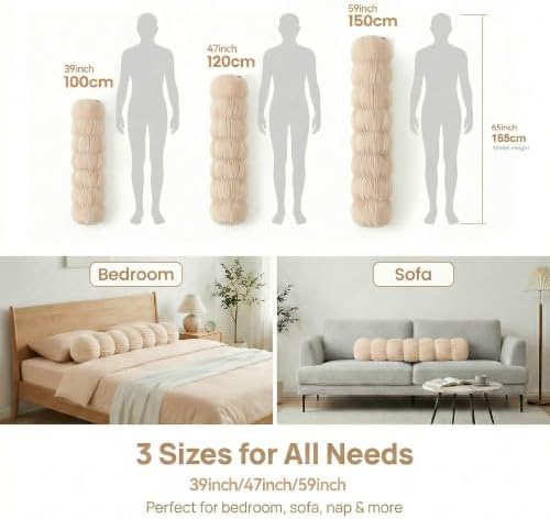 Pat. Pend. Long Body Pillow for Adults, 47 Inch - Image 6