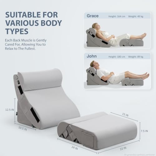 FifthQuarter 6PCS Orthopedic Wedge Pillow Set - Image 6