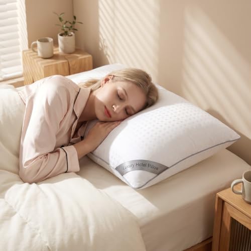 HIMOON Bed Pillows for Sleeping Set of 2, Queen Size Cooling Pillows 2 Pack - Image 6