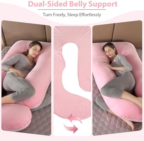 BATTOP Pregnancy Pillows for Sleeping- U Shaped Full Body Maternity Pillow - Image 4