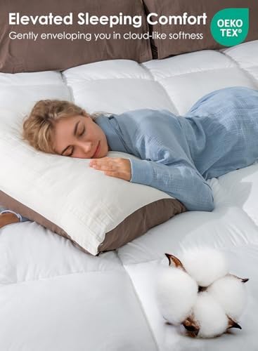 QUEEN ROSE Mattress Topper Queen, Extra Soft Pillow Top Mattress Topper Queen - Image 3