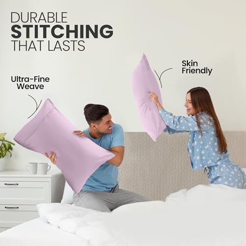 Pillow Cases King Size Set of 2, Ultra Soft Comfy Pillow Covers - Image 4