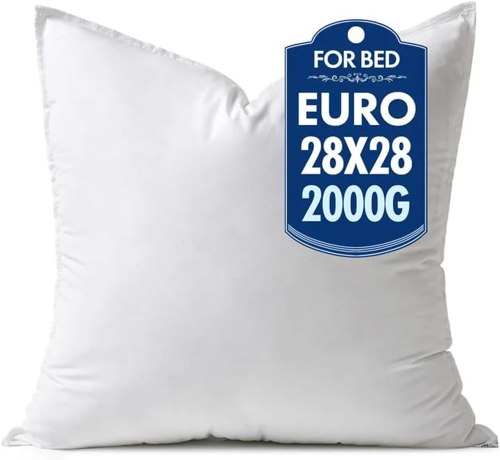 MIULEE 28x28 Inch Synthetic Down Alternative Euro Pillow Insert by MIULEE