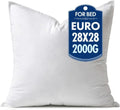 MIULEE 28x28 Inch Synthetic Down Alternative Euro Pillow Insert by MIULEE