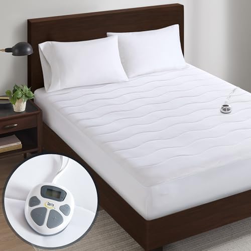 Serta Heated Mattress Pad Deep Pocket & Machine Washable Full by Serta