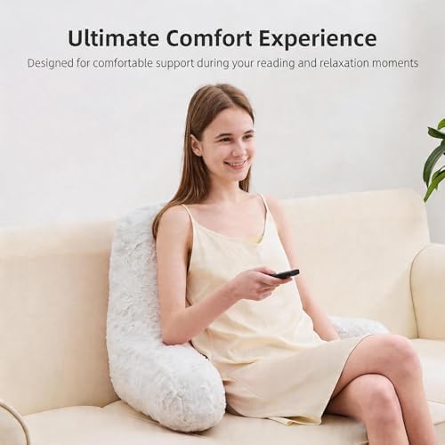 Reading Pillow, Rose Velvet Back Pillow - Image 4