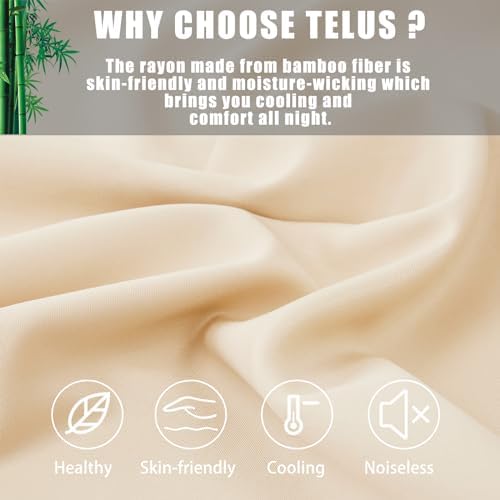 Pillow Cases King Size 2 Pack, Bamboo Rayon Cooling Pillowcases - Image 2