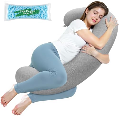 SweetSlubr Body Pillow, Memory Foam Pregnancy Pillow Leg Pillow 47.2x9.8in by Unknown