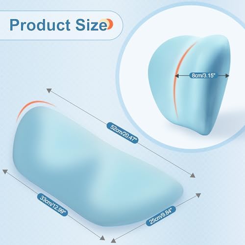 Lumbar Support Pillow for Bed Relieve Back Pain, Memory Foam Lower Back Pillow - Image 2