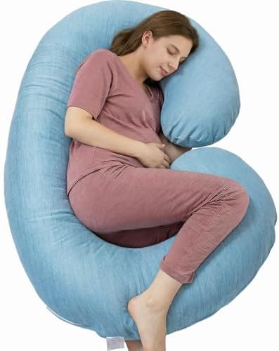1 MIDDLE ONE Pregnancy Pillow, C Shaped Full Body Pillow by 1MIDDLEONE