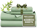 Love's cabin 3 Piece Twin Sheet Set, 100% Rayon Derived from Bamboo, Cooling & by Lovescabin