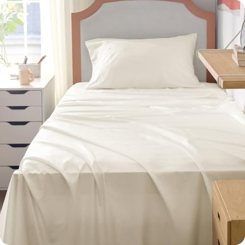 Bedsure PureWoven 100% Rayon Derived from Bamboo, Twin XL Sheets, 3 Pieces - Image 3
