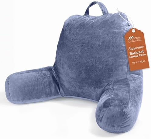 Sasttie Reading Pillow for Bed, Back Pillow for Sitting Up by SASTTIE