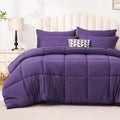 Love's cabin Full Comforter Set Dark Purple, 7 Pieces Full Bed in a Bag by Lovescabin