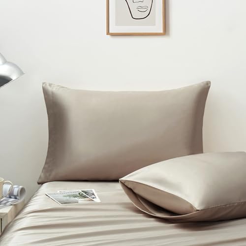 Ersmak Satin Pillowcase Standard Set of 4, Wrinkle Fade Resistant Pillow Covers - Image 7