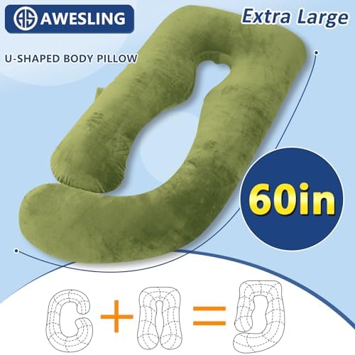 Shredded Memory Foam U Shaped Pregnancy Pillow - Image 5