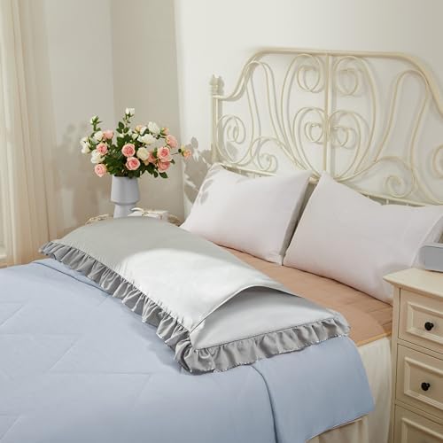 Light Gray Satin Pillowcases Body Pillow - Image 4