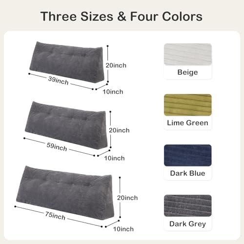 Headboard Pillow Twin, Wedge Pillow Headboard - Image 2