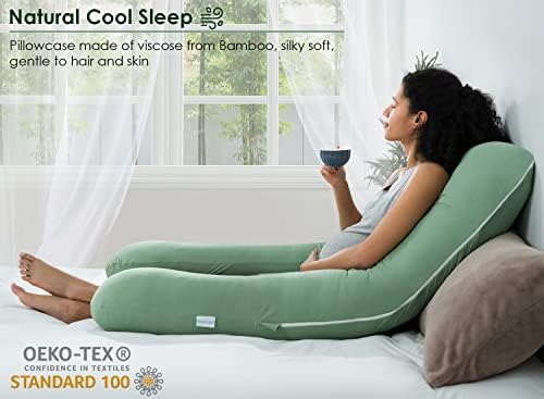 QUEEN ROSE Cooling Pregnancy Pillows, U Shaped Full Body Maternity Pillow - Image 3