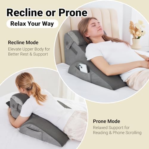 Vekkia XL Back Support Pillow, Dual-Layer Foam - Image 3