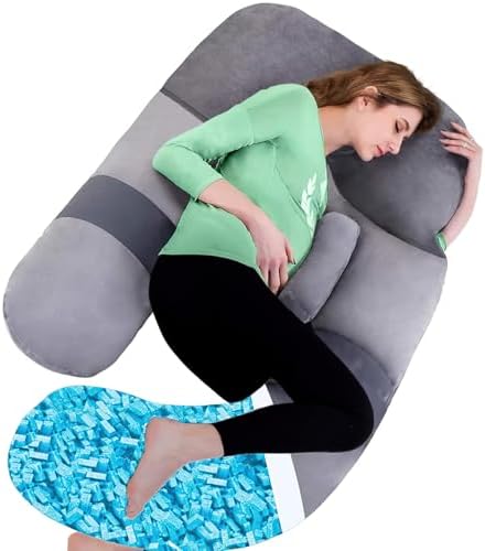 Shredded Memory Foam U Shaped Pregnancy Pillow by ASAWESLING
