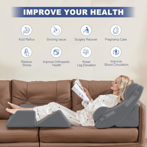 WSOFRLAC 6PCS Multi-Functional Bed Wedge Pillow Kit - Image 4