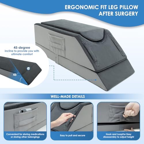 Kehangte Leg Elevation Pillows for After Surgery, Wedge Pillow, Knee Pillows - Image 6